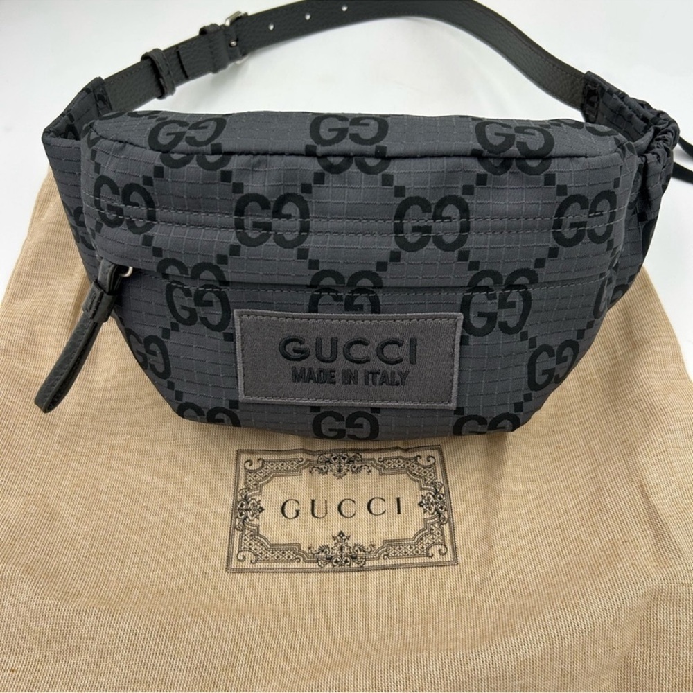 Gucci unisex jumbo GG adjustable belt bag size 80 cm made in Italy